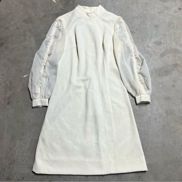 American Vintage Dresses & Skirts - Vintage Sequences White Dress Kay Windsor